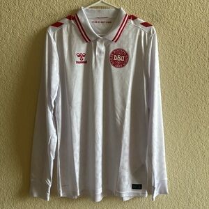 2024-25 Denmark Away Long Sleeve Hummel Small